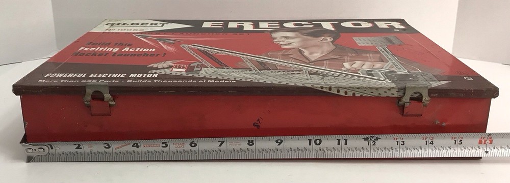 Vintage AC GILBERT Erector Set ROCKET LAUNCHER 10052 UNTESTED MOTOR *Read*