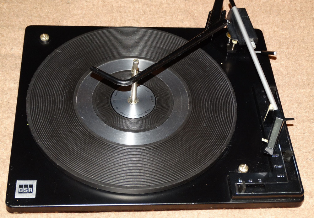 BSR 3 Speed Fully Automatic Multi-Play Record Changer Chassis Works Gr8 Read des
