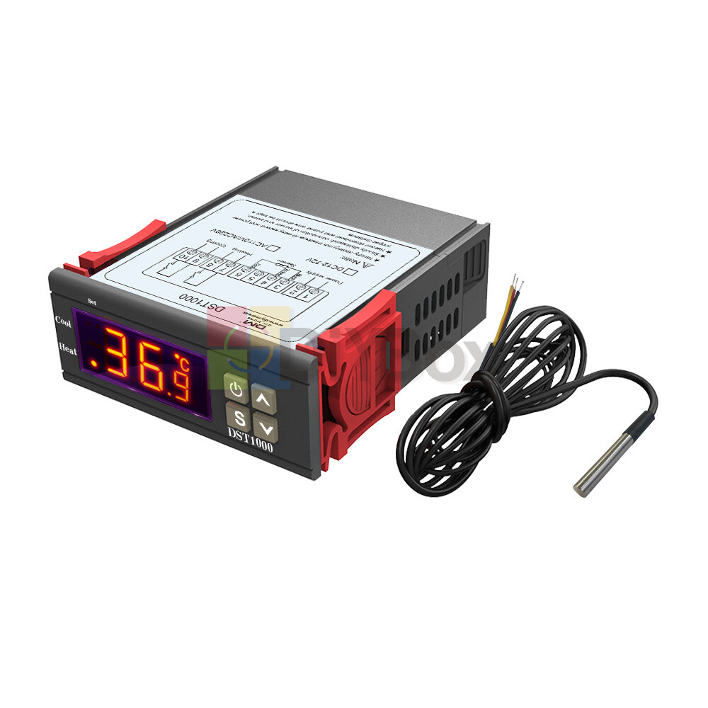 STC1000/DST1000 Digital DC12-72V Temperature Controller Thermostat Sensor Probe