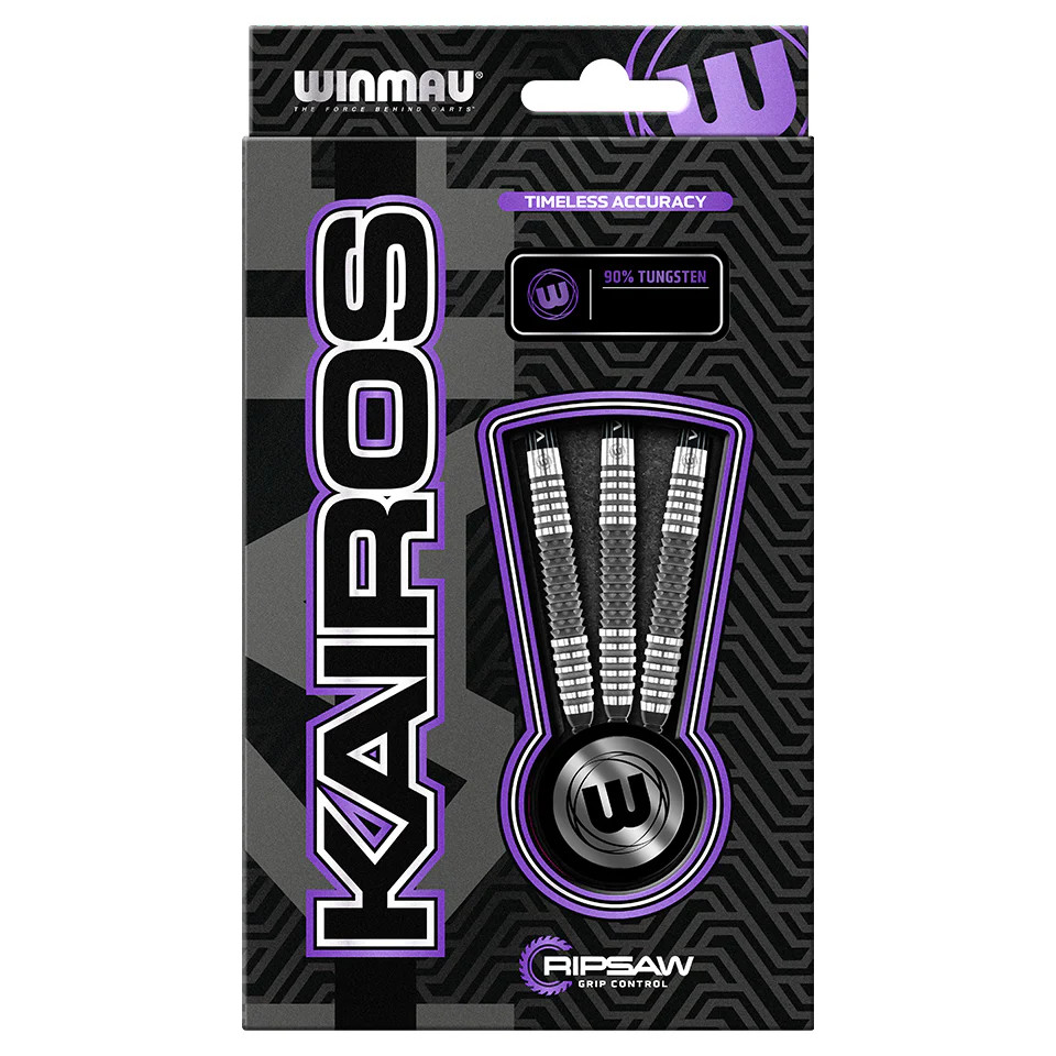 WINMAU KAIROS RIPSAW 18 GR SOFT TIP DARTS 90% TUNGSTEN SHIPS FREE FREE FLIGHTS