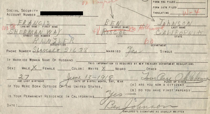 BEN JOHNSON - DOCUMENT SIGNED