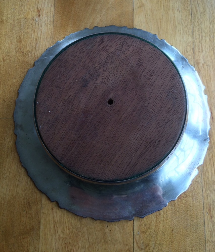 Antique silver plate Wine Coasters with hallmarks