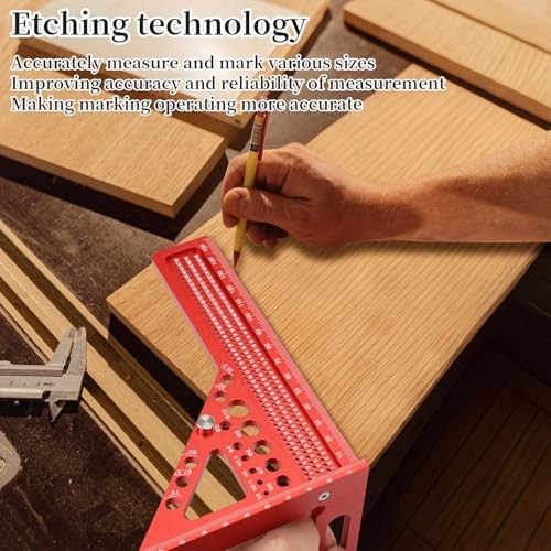 3D Multi-Angle Measuring Ruler, 22.5-75 Degree Measuring Ruler with Angle Pin,