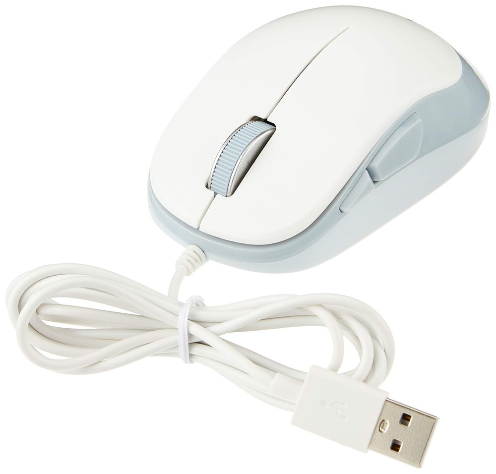 Elecom BlueLED mouse/EPRIM/wired/5 button/white