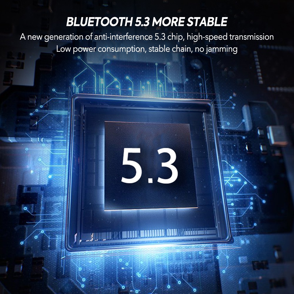 Bluetooth Earbuds Headset 5.2 Wireless Waterproof Headphones with Charging Case