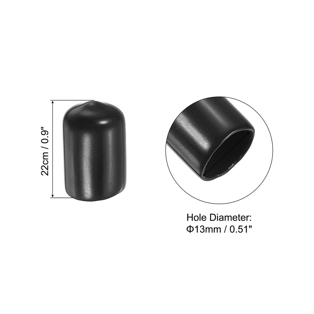 10 Set 13mm Pool Tip Cover Billiard Cue Tip Protector Rubber Pool Cue Tips