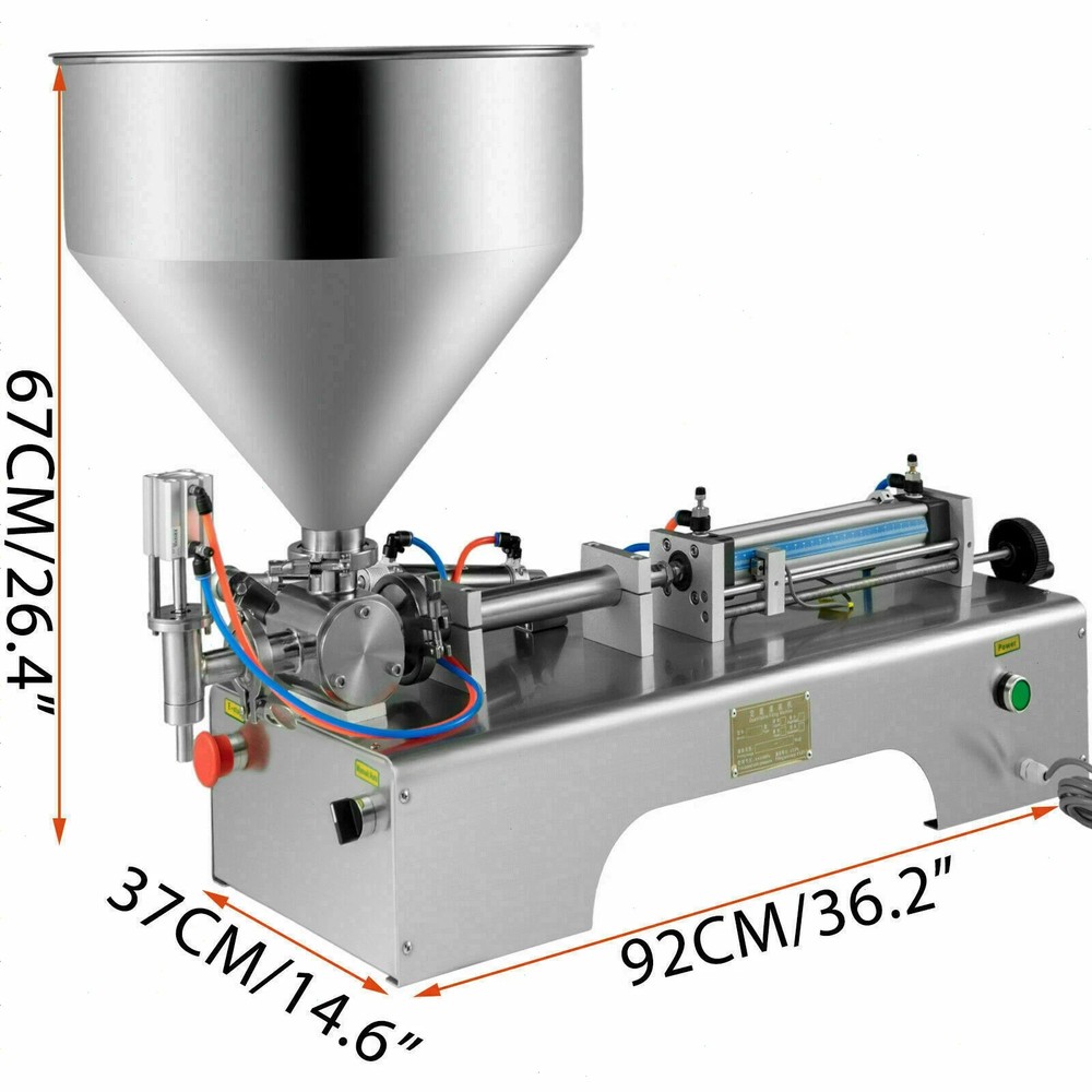 Pneumatic Paste Filling Machine Liquid Soap Filling Machine 100-1000ml hot