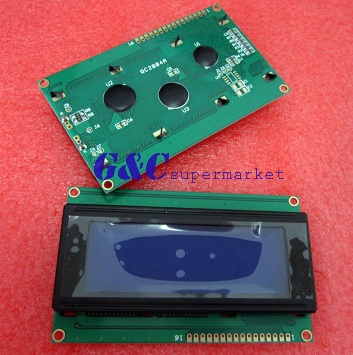 2PCS 2004 204 20x4 Character LCD Display Module HD44780 Controller Blue Blacklig