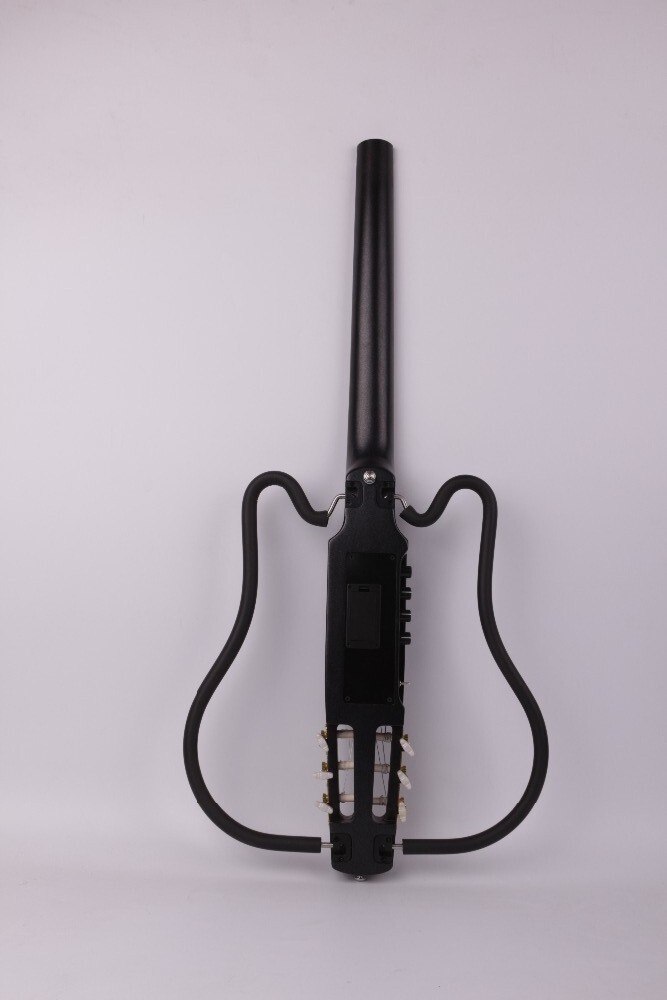 Travel electric classical guitar headless nylon string portable built in effect