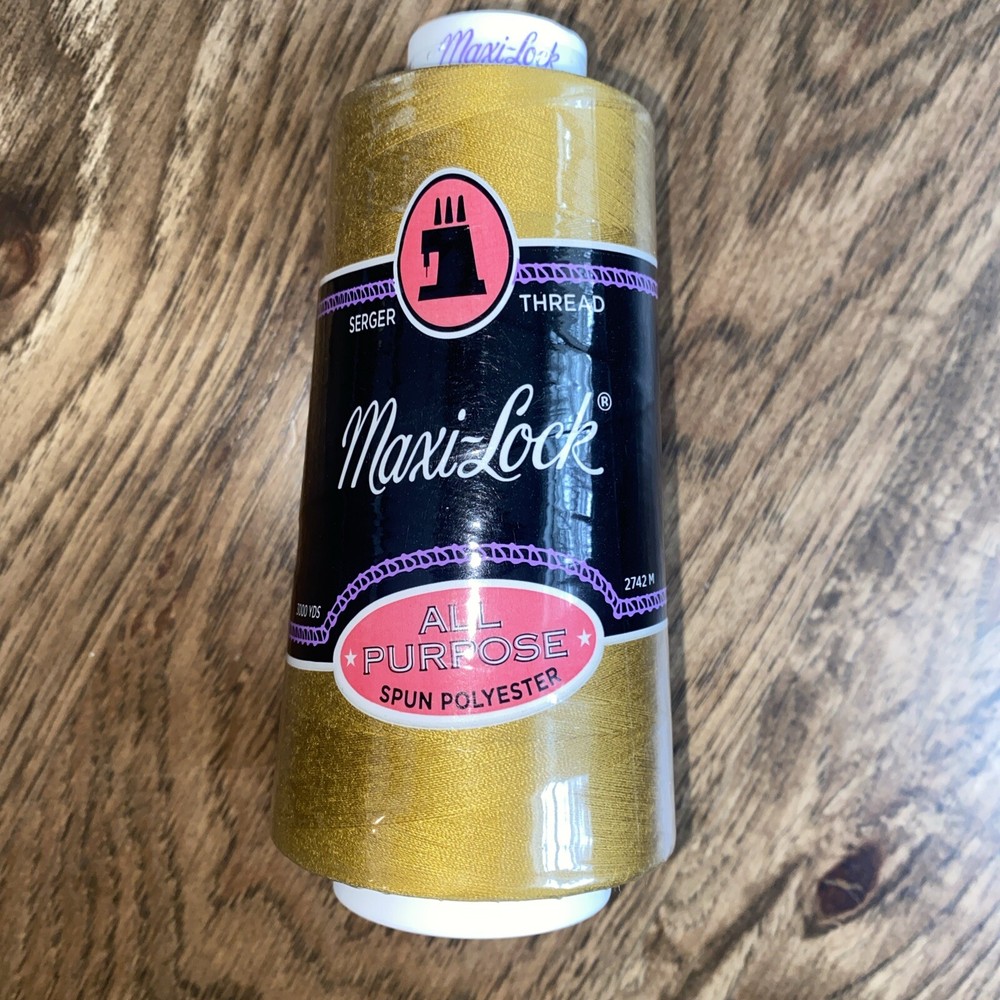 Maxi-Lock ~ Serger Thread - Brass 3000 yd All Purpose - NEW