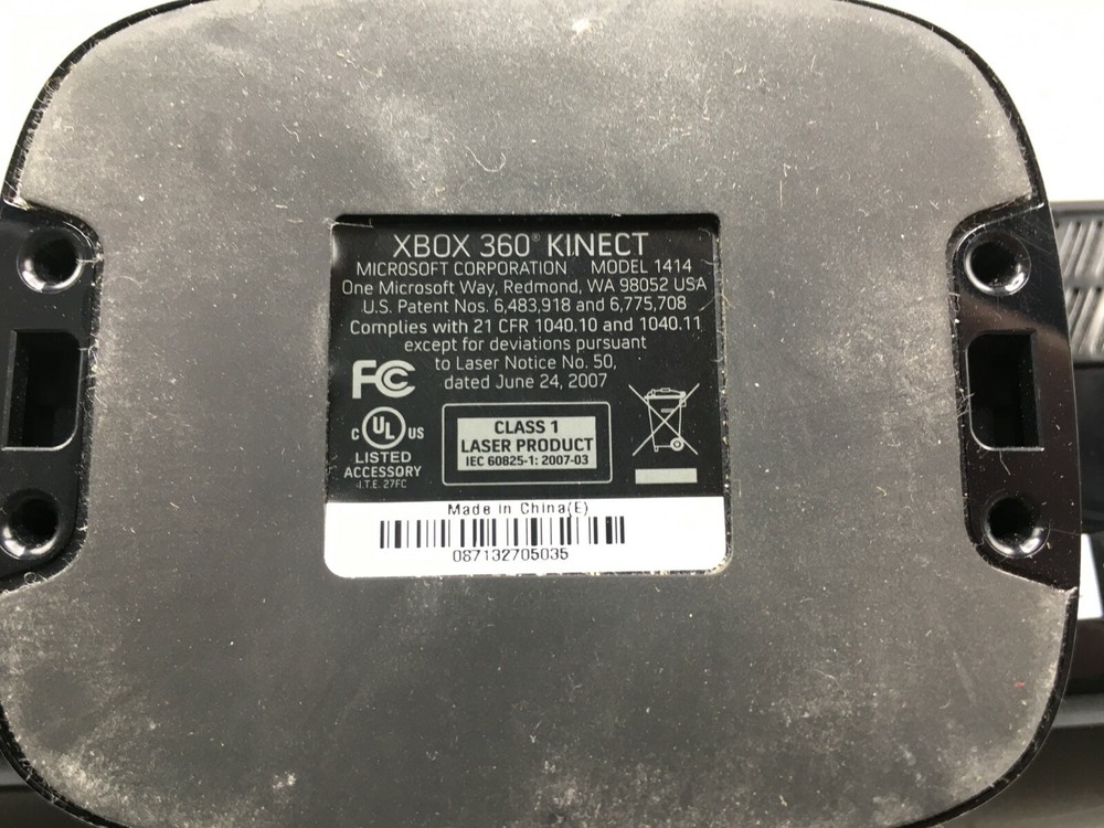 Kinect Microsoft XBOX 360 Model 1414 Sensor Bar Genuine Authentic Black *Tested