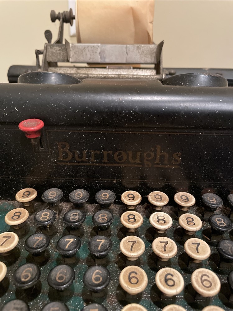 vintage burroughs adding machine