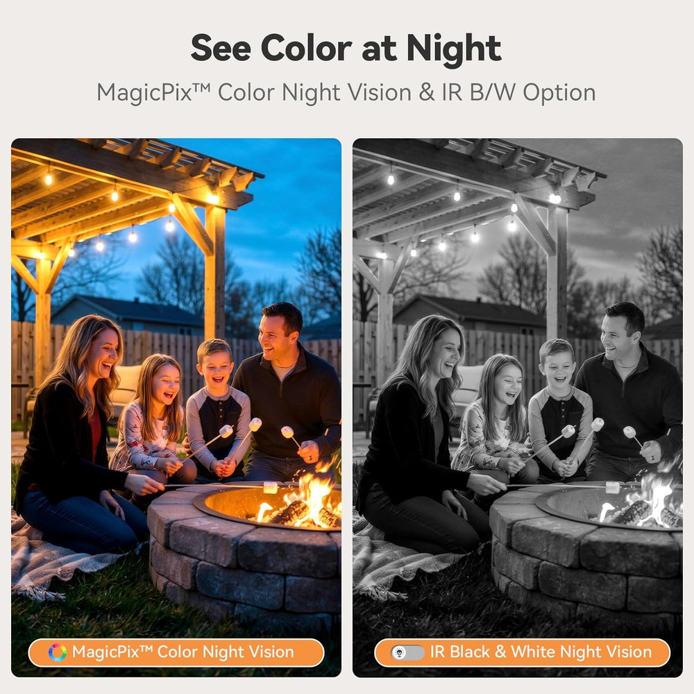 Magnetic Wireless Security Camera 2K AI Battery 2-Way Audio