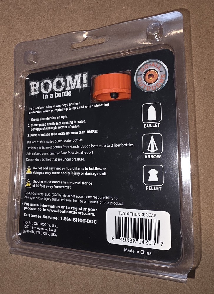 Thunder Cap Orange Target Pellet Gun