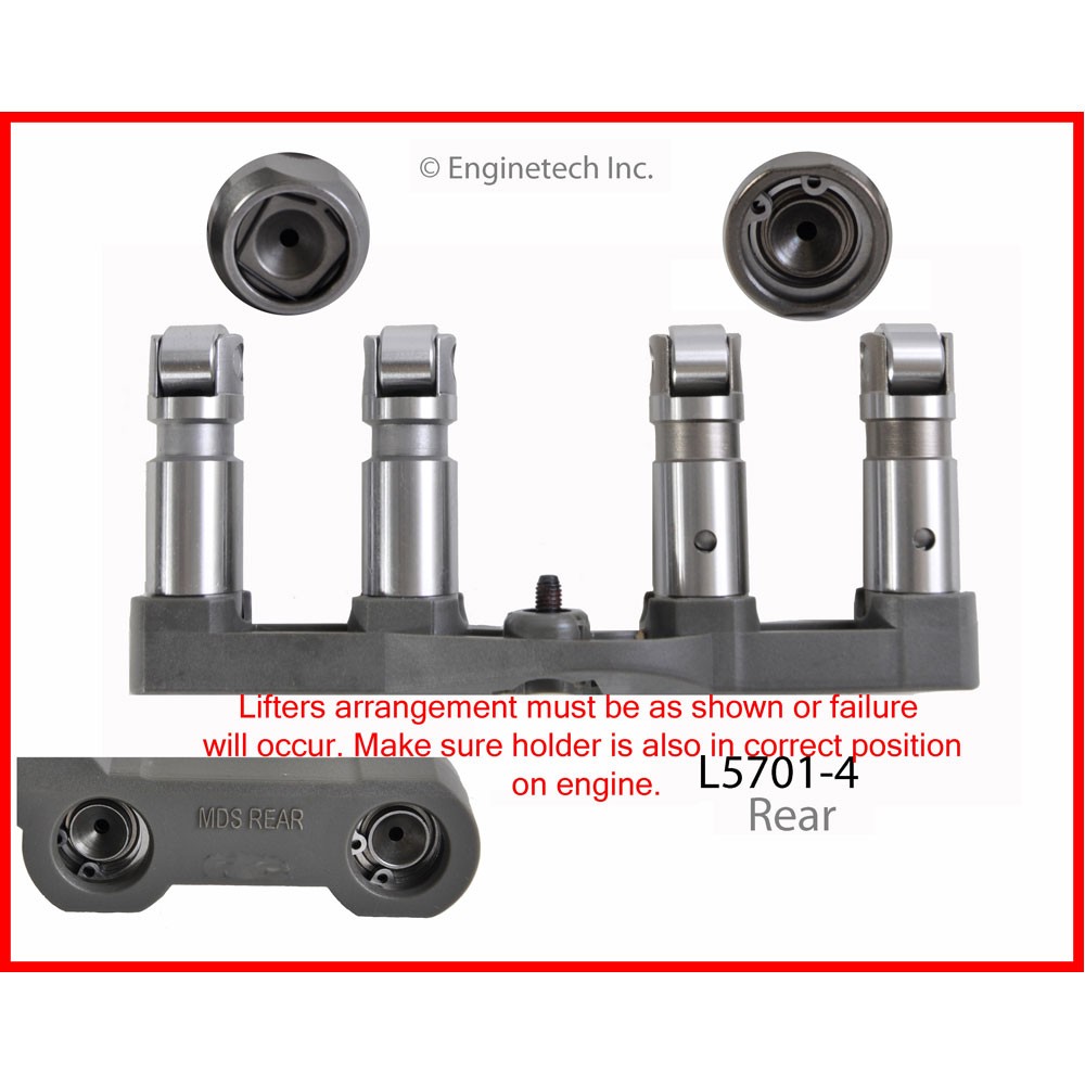 Enginetech Engine Valve Lifter L5701-4;