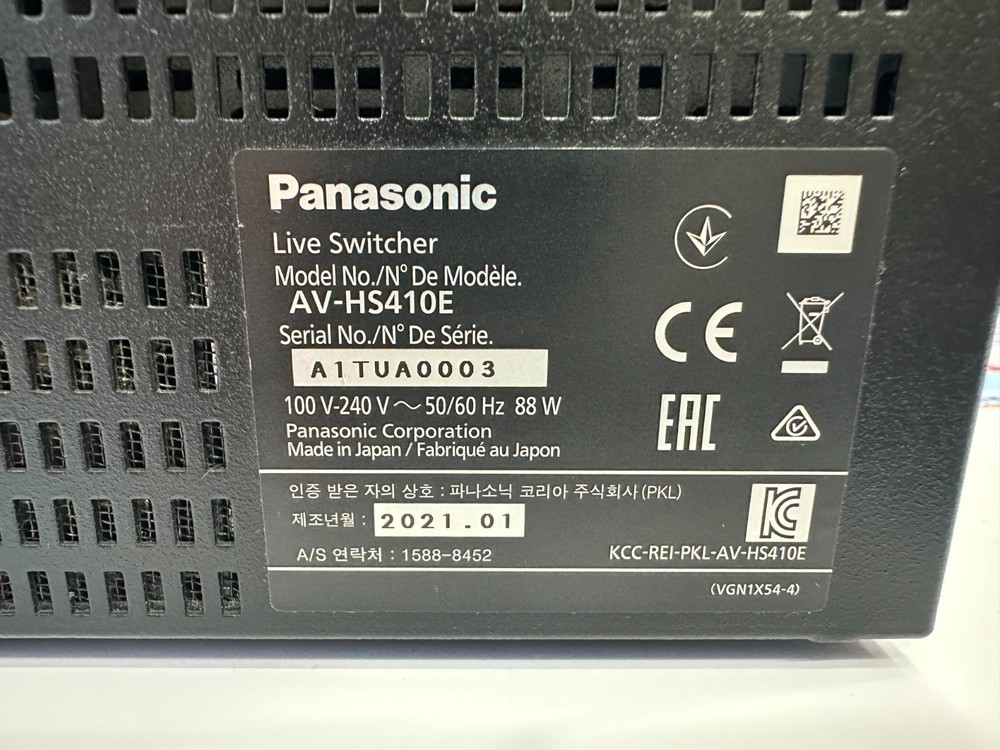Panasonic AV-HS410 HD / SD Multi-Format Live Switcher