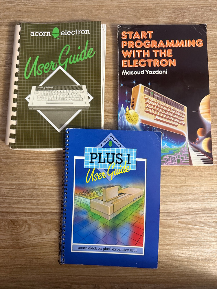 Plug & Play Acorn Electron Computer w/Plus 1, Mega Game and View Carts