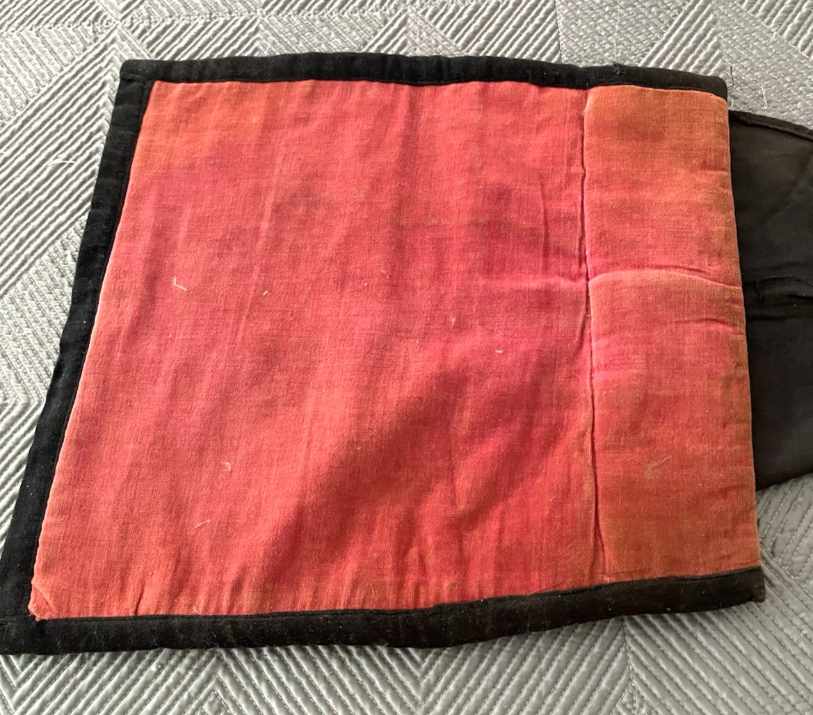 Native American Velvet Victorian Period Beaded Saddle or Saddle Blanket