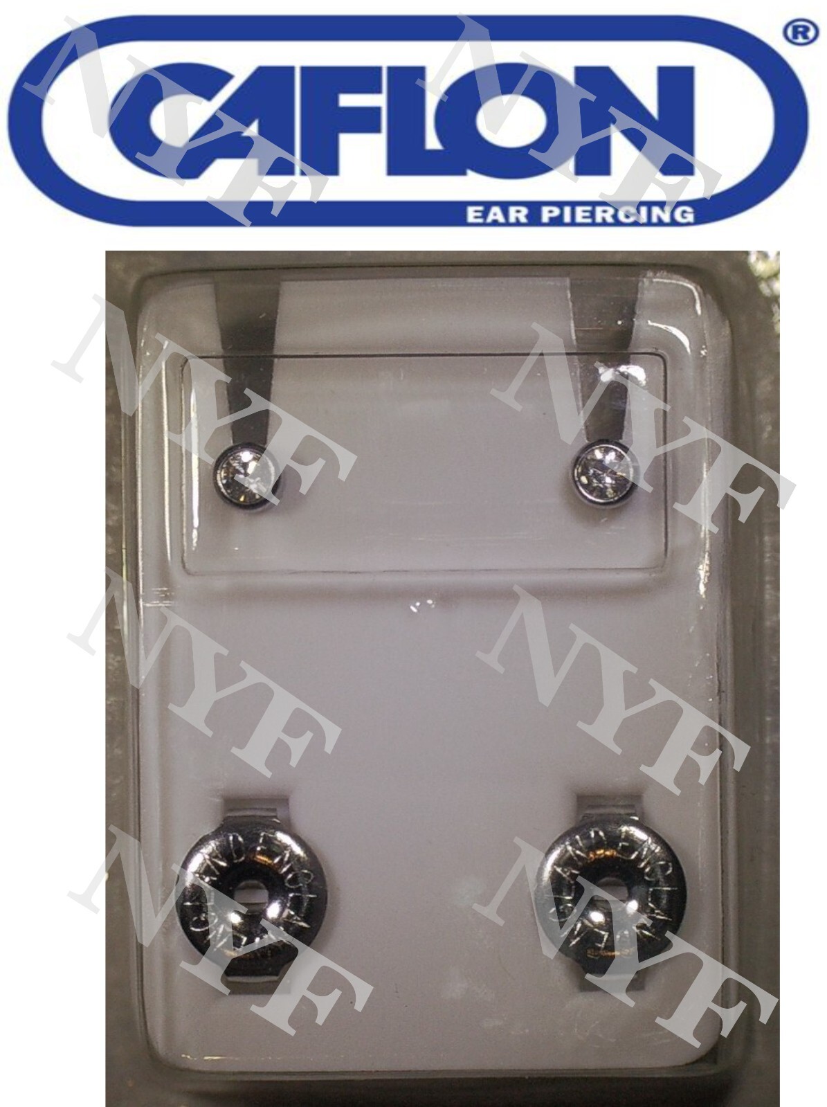 Ear Piercing Earring Studs 1 pr or 12 prs Caflon Studex Sterile Surgical Steel