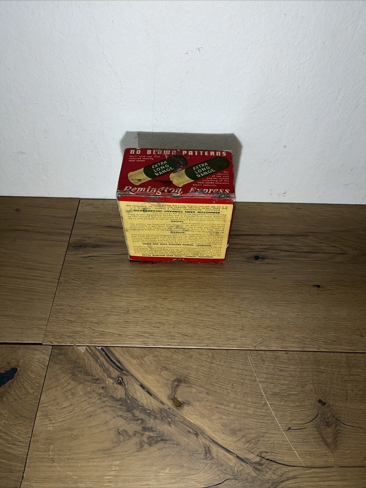 Vintage Remington Express Extra Long Range 16 GA. Shot Shells, Empty Ammo Box