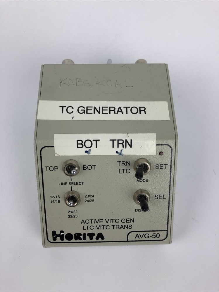 Horita AVG-50 Active VITC (Vertical Interval Time Code) Generator Composite NT 2
