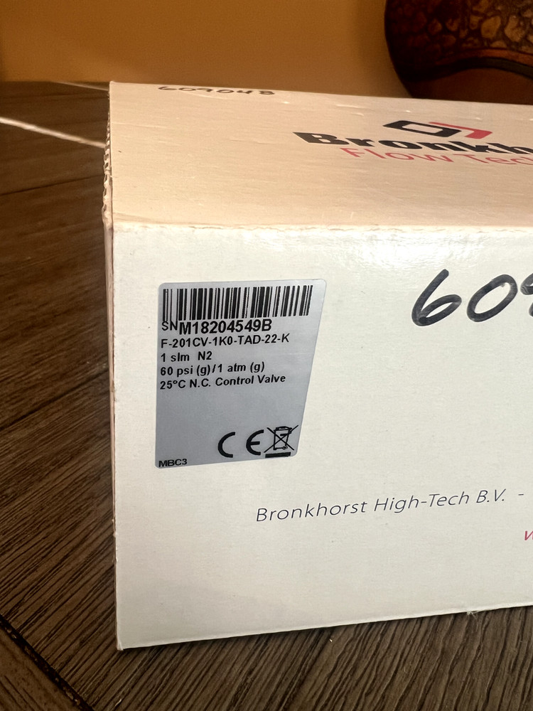 Bronkhorst Mass Flow Controller - 1 slm - Kalrez seals