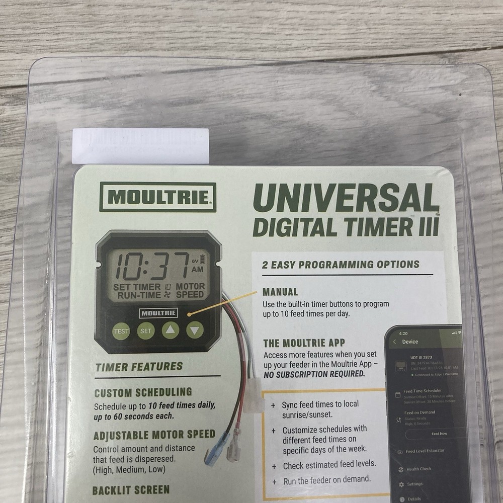 Moultrie 6v/12v Replacement Universal Digital Deer Feeder Timer III - MFA-15095