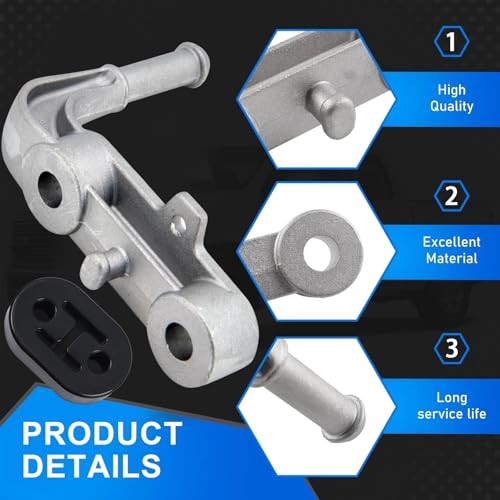 Exhaust Bracket Muffler Support Assembly Kit - Rear Left & Right Right side