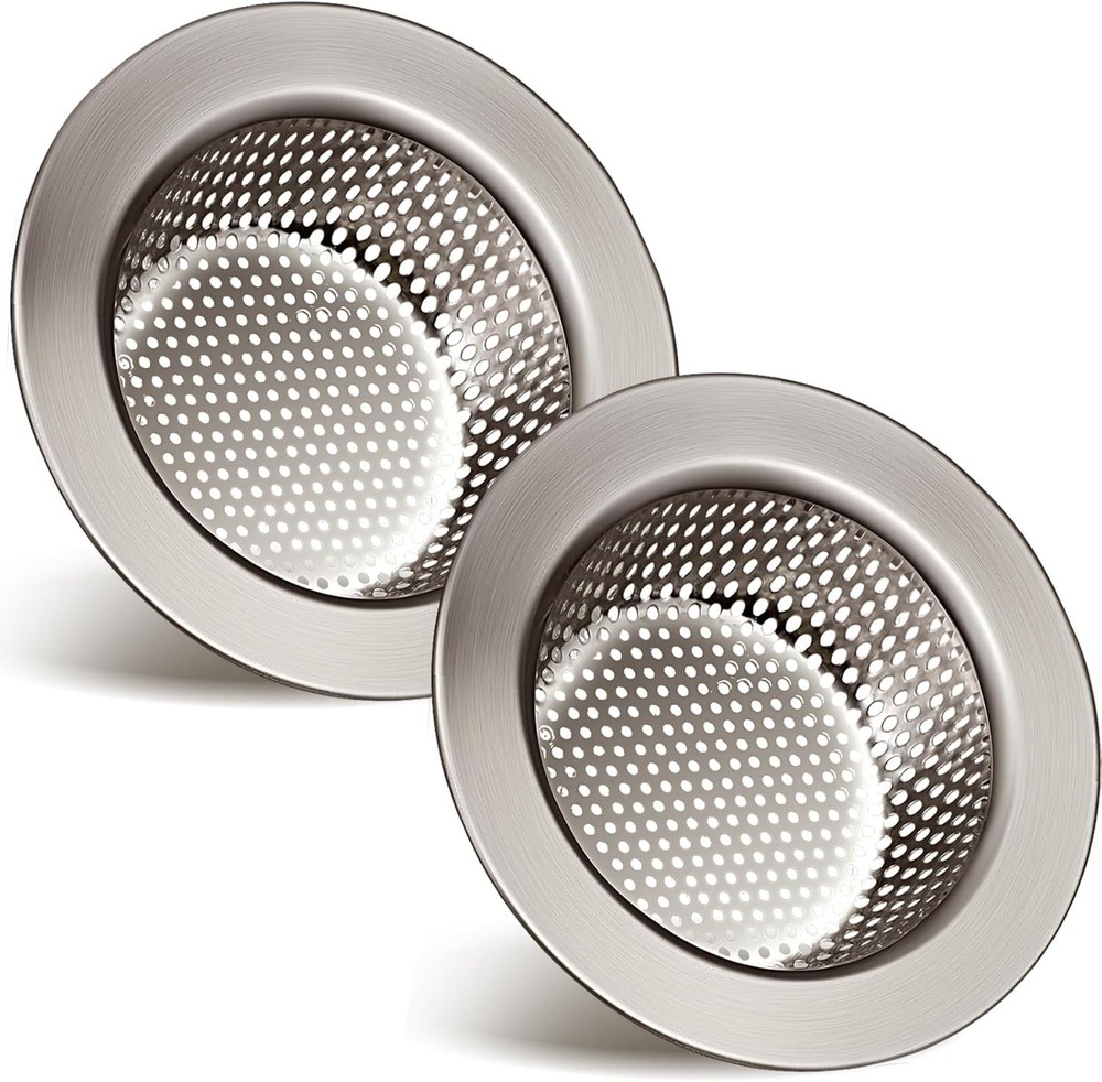 2 Pack Stainless Steel Kitchen Sink Strainer