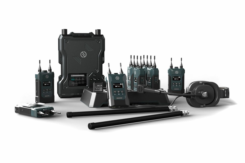 Hollyland Solidcom M1 | Full-Duplex Wireless Intercom Solution (8 Beltpacks)