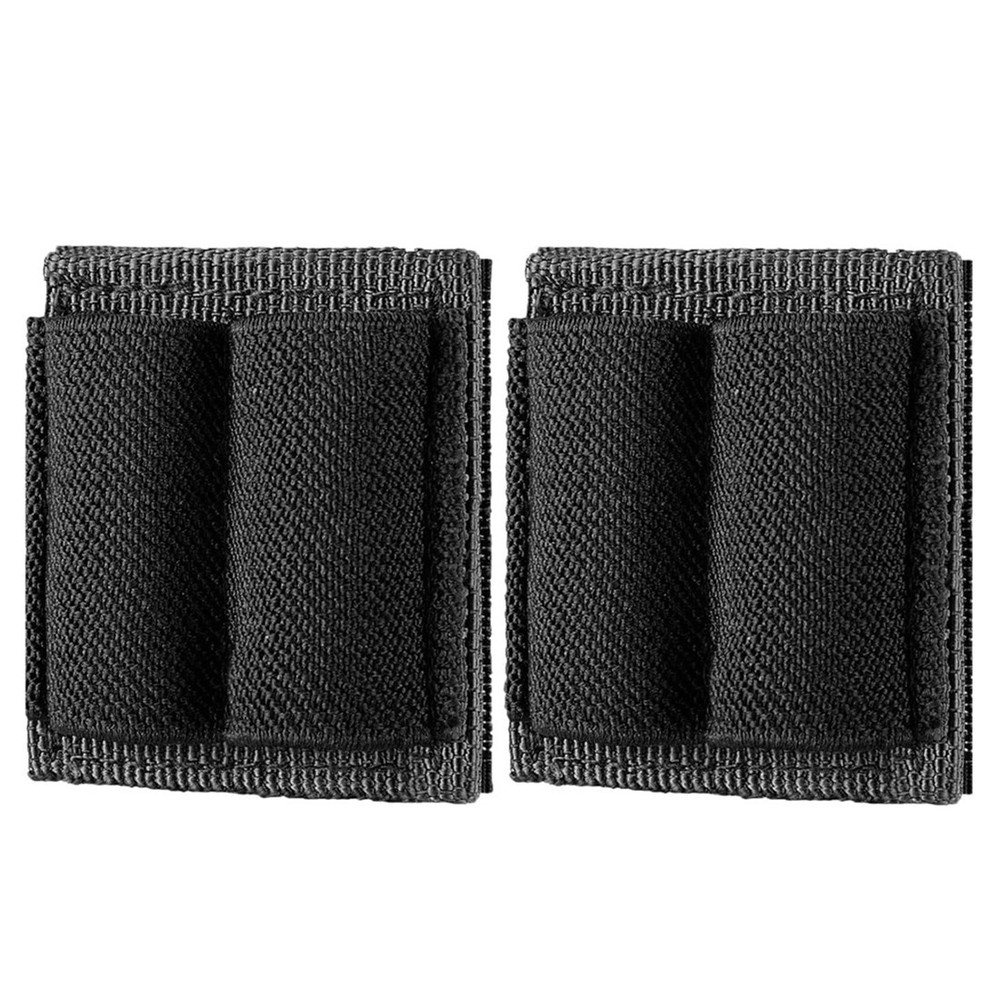 2X Tactical Patch 2 Round Ammo Holder Adhesive Cartridges Hook Loop Bullet Pouch