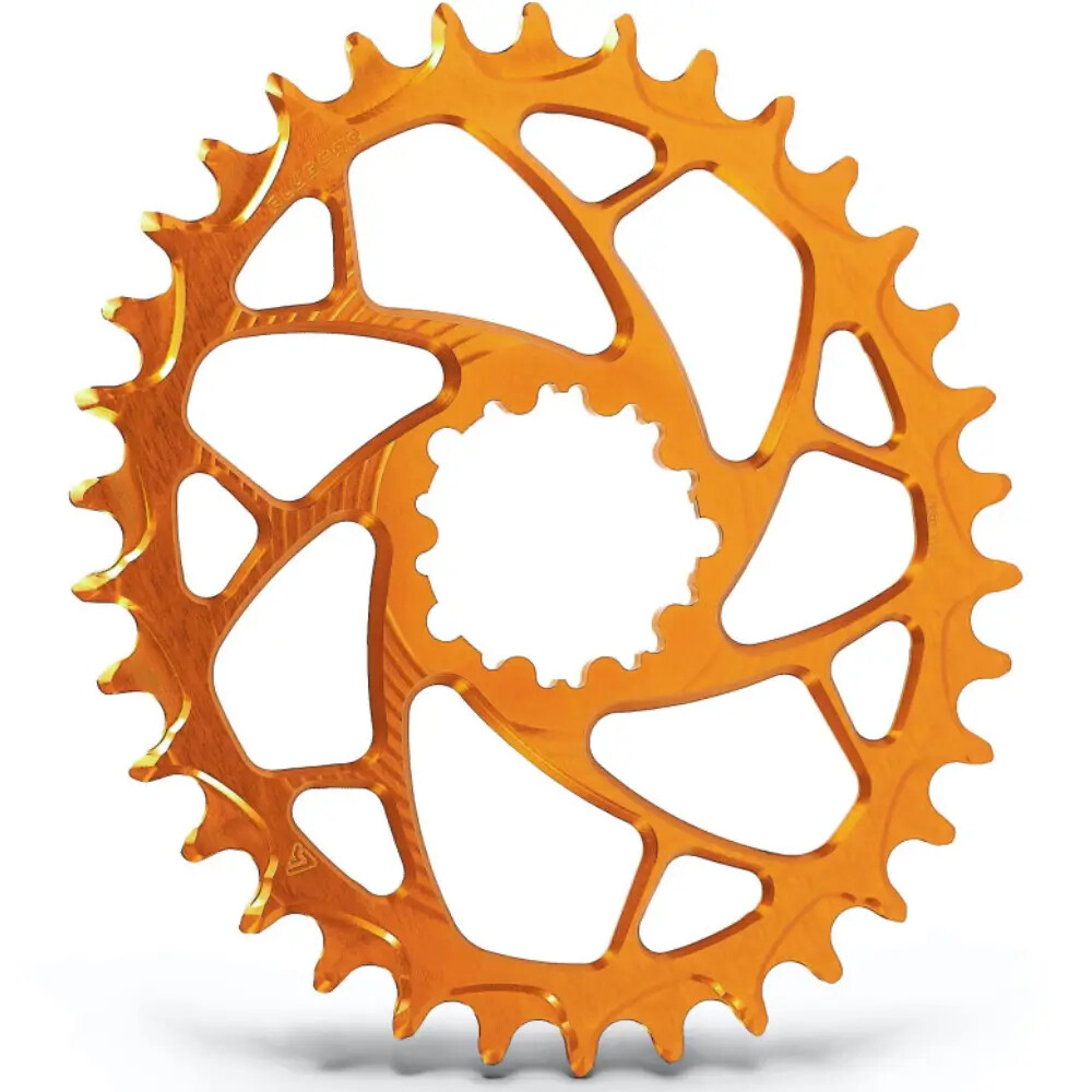 ALUGEAR Oval Boost Chainring for SRAM MTB. Orange