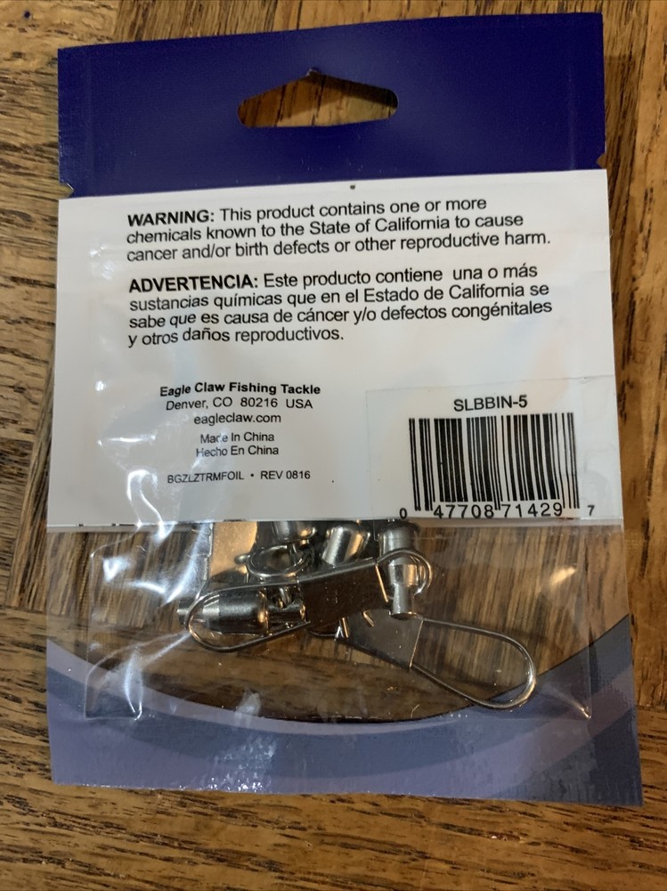 Eagle Ball Bearing Swivel 75 Lb Size 5