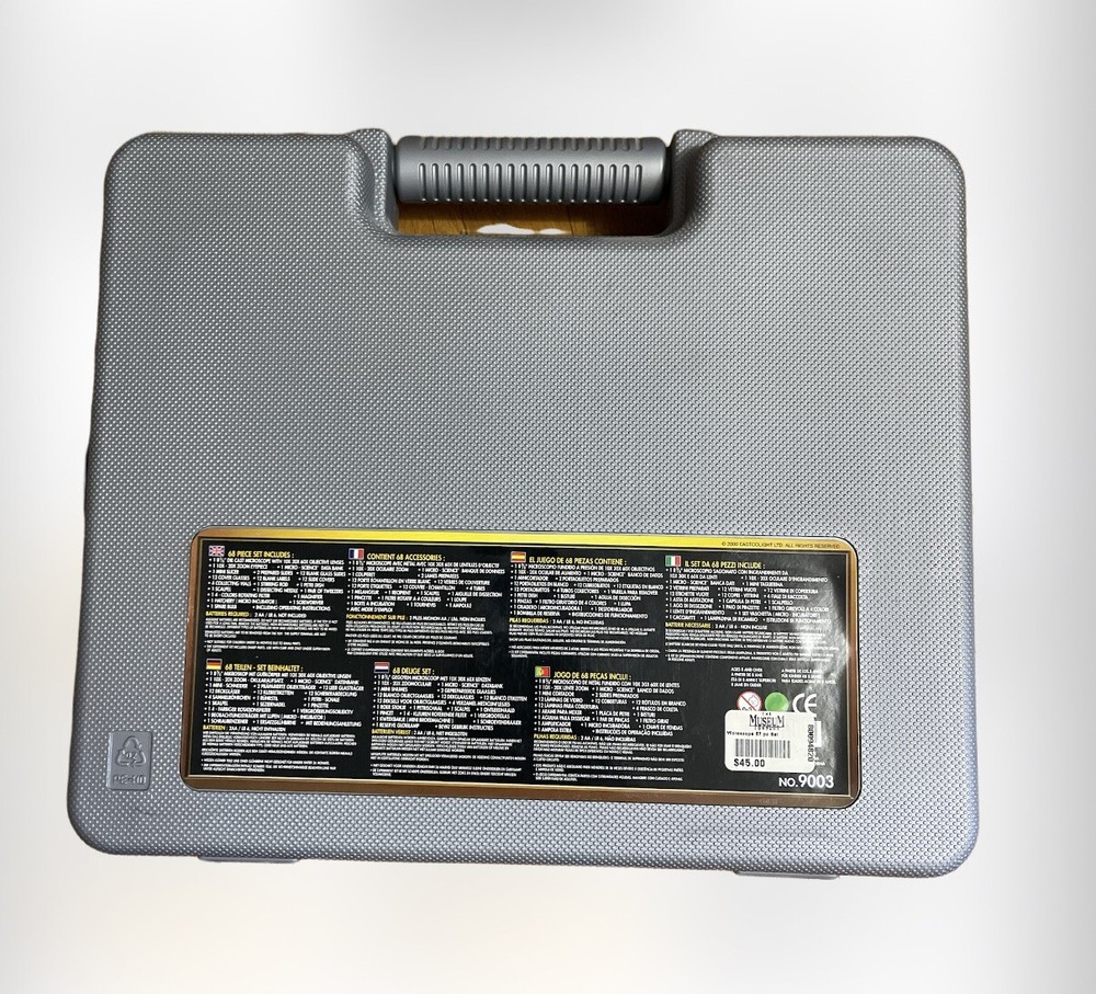 Microscope Deluxe Set Micro-Science Zoom Power Max 1200X Microscope With Set