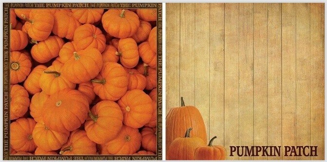 Pumpkin Patch - autumn, scrapbook paper, DS, Reminisce RSS256