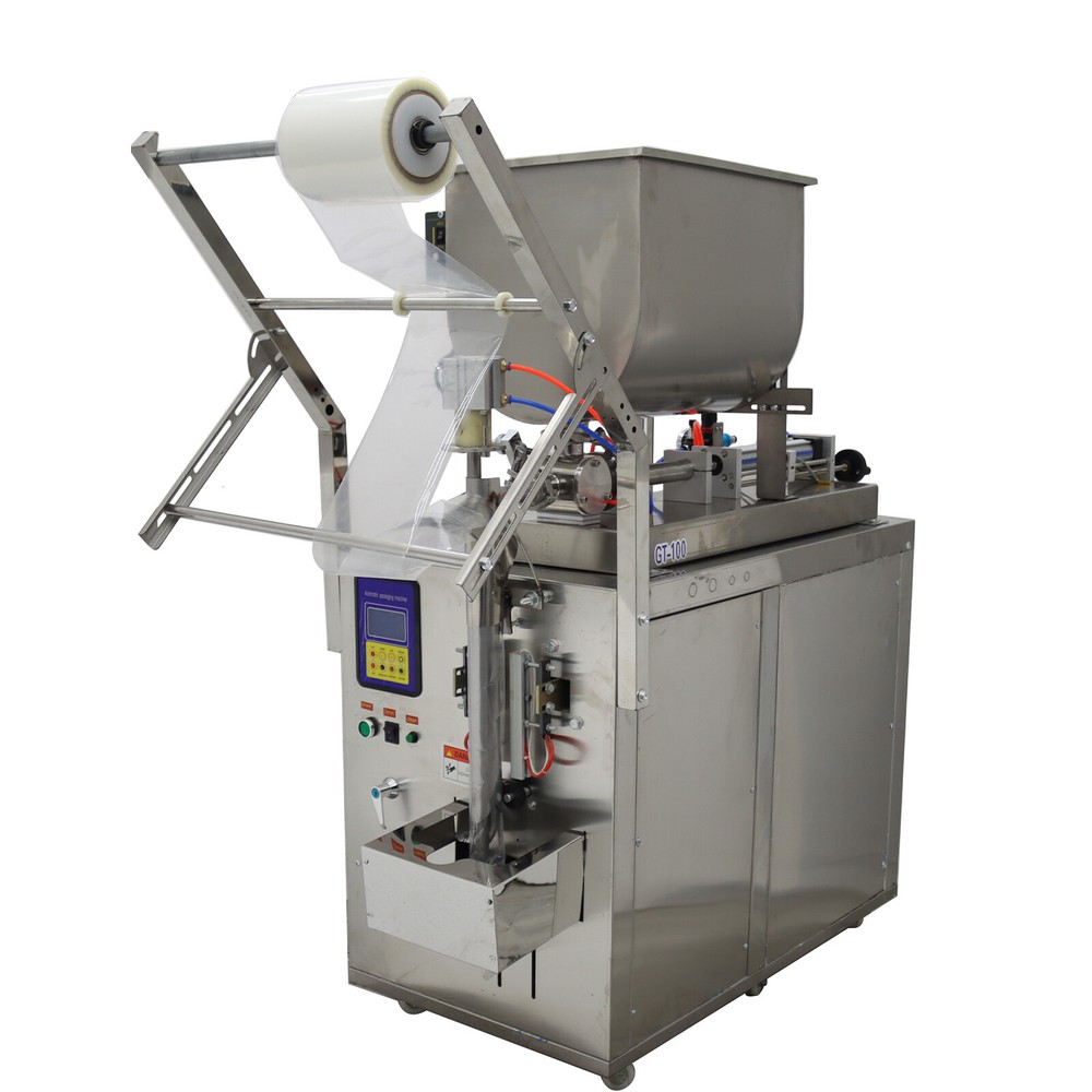 Automatic 10-100ml Quantitative Filling Machine w/ Horizontal Mixing Hopper 110V