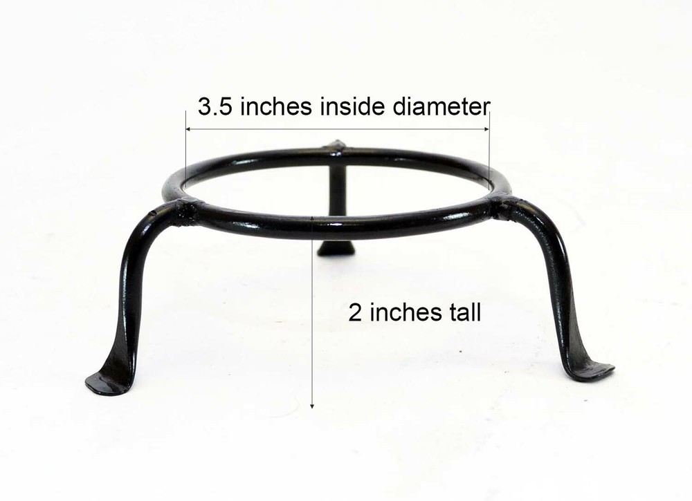 3.5 Inch Diameter Basic Iron Display Ring Stands-2 Inches High