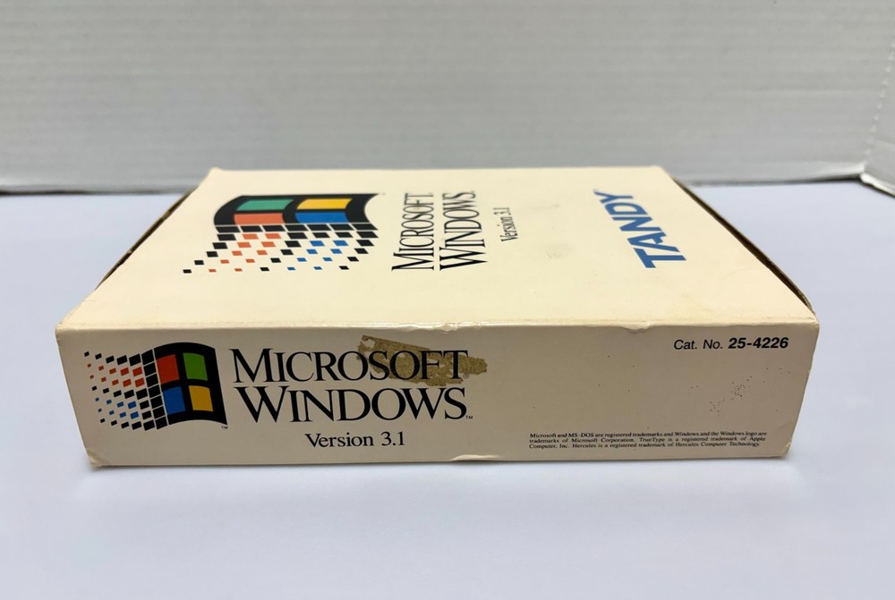 Microsoft Windows Operating System Version 3.1 Tandy OEM
