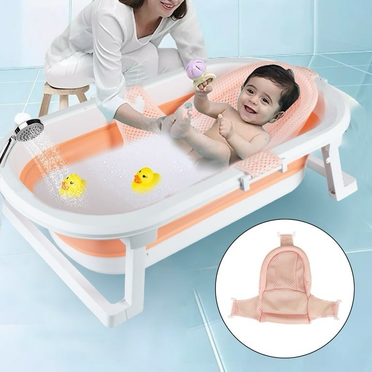 Foldable Baby Bath Tub Collapsible Infant Safety Shower Bathtub