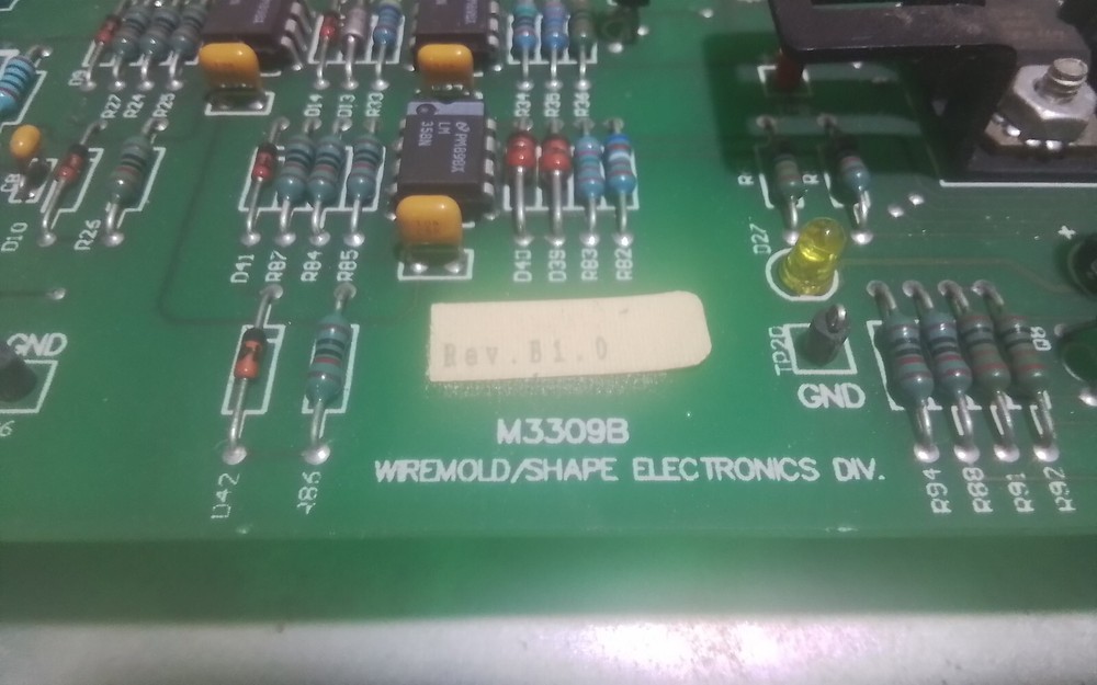 WIREMOLD / SHAPE ELECTRONICS M3309B PCB CIRCUIT BOARD REV B1.0 (D8A)