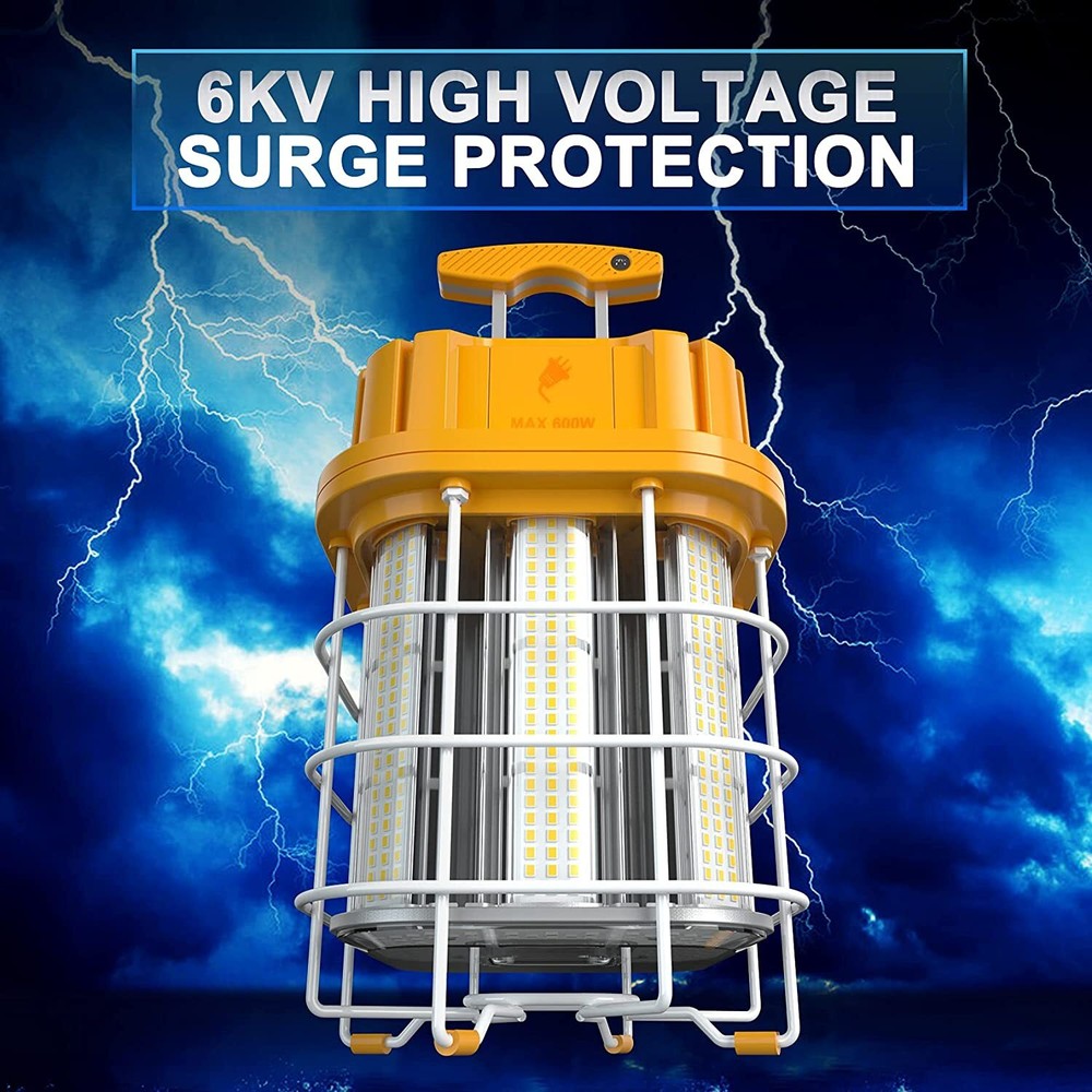 80W LED Temporary Work Light Linkable Construction Jobsite Light (Max Link 600W)