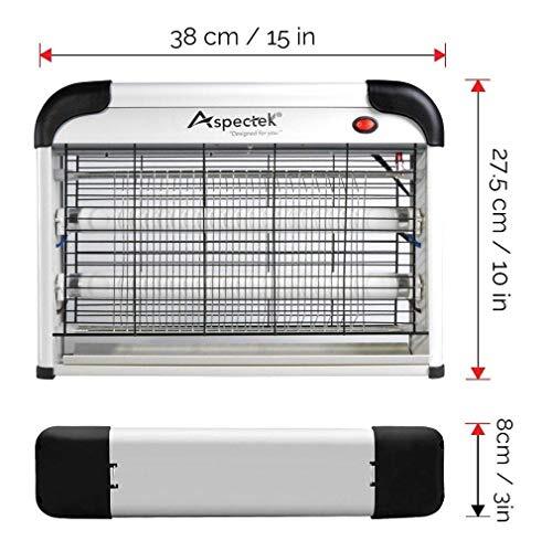ASPECTEK Upgraded 20W Electronic Bug Zapper, Insect Killer - Mosquito, Fly,