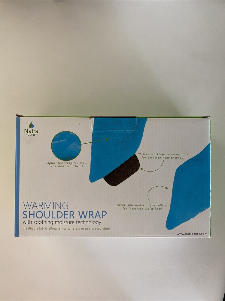 Natra Cure Warming Shoulder Wrap with Soothing Moisture Technology