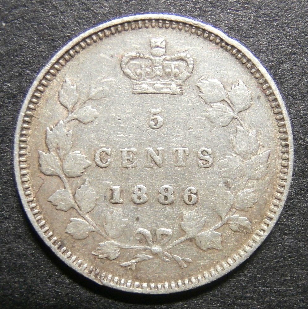 Canada - 5 Cents 1886