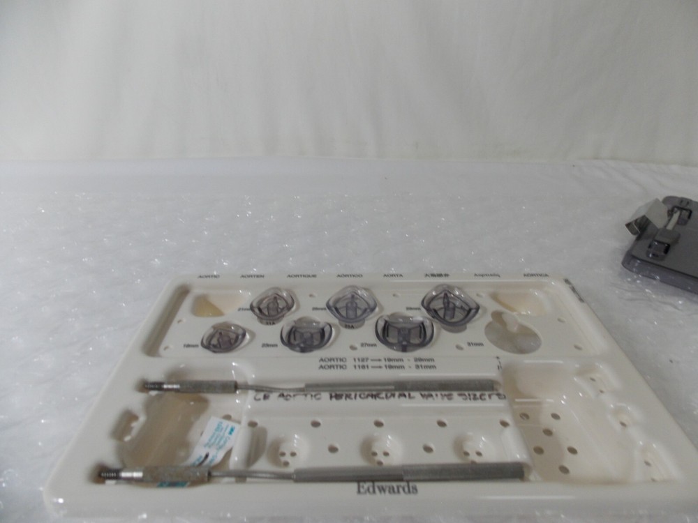 Edwards Life Sciences Aortic Sizers Tray Ref 1161 (60)