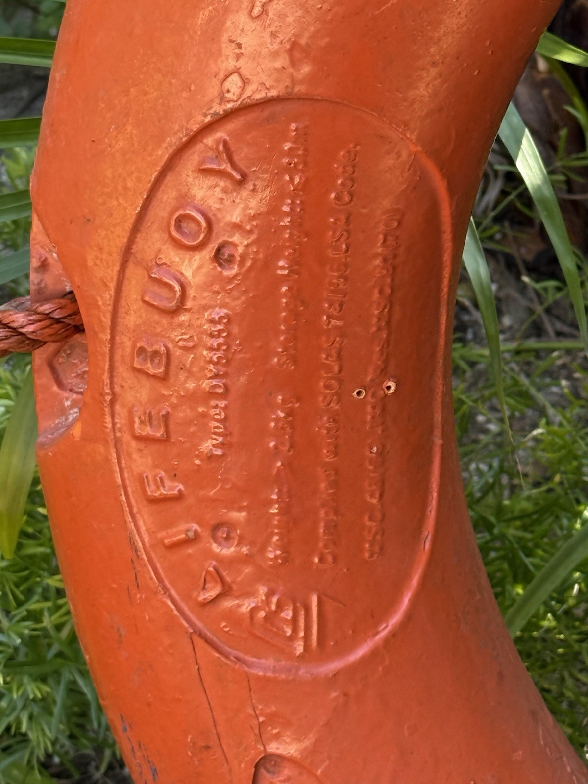 Vintage Boat Life Preserver Ring Buoy Nautical MV PRINCESSA V PANAMA 30"