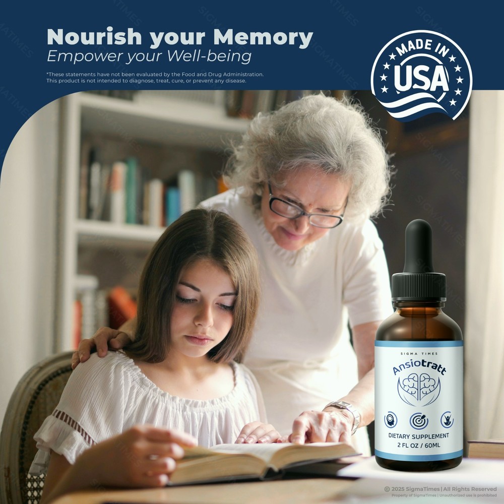 Ansiotratt Drops – Advanced Brain and Memory Supplement for Focus - 5 Pack