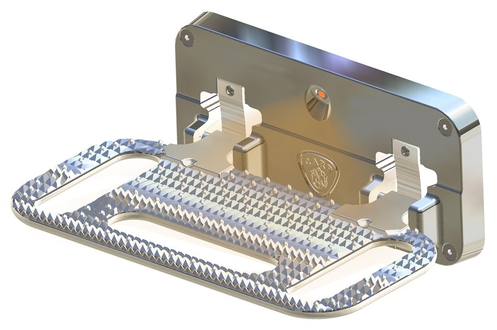 CARR 193002 HD Mega Step Flat Mount LED Step Surface XM3 Polished Single