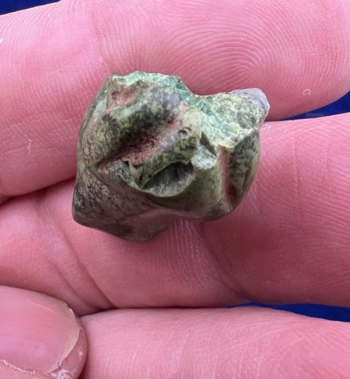 Pre Columbian Mayan Green Jade Frog Figure Effigy Jade Bead Pendant Antique