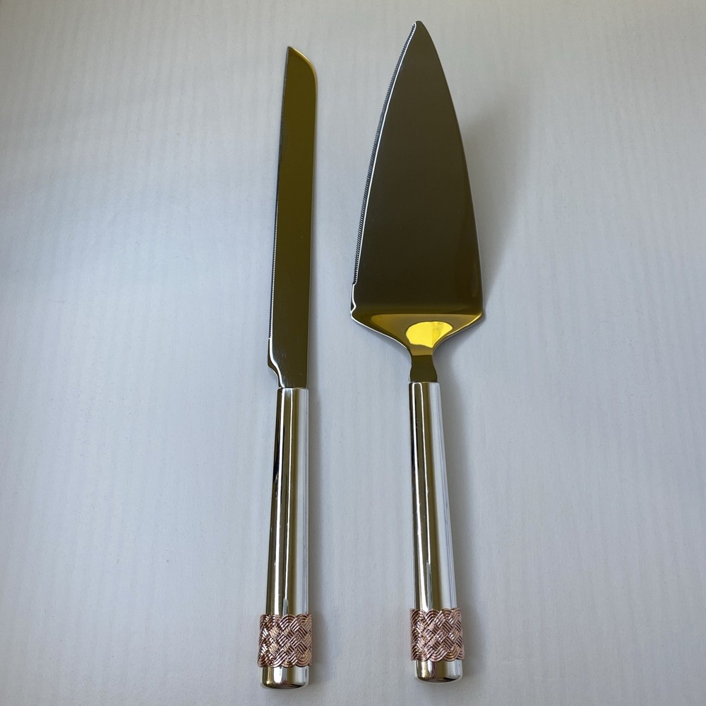LENOX AEGEAN ROSE Cake Knife And Server Set